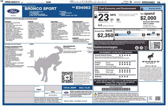 2024 Ford Bronco Sport Badlands