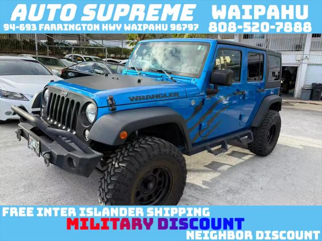 2016 Jeep Wrangler Unlimited Black Bear for sale in Waipahu, HI