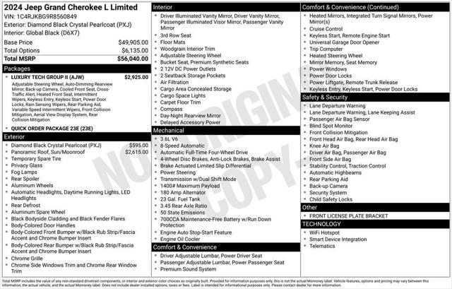 2024 Jeep Grand Cherokee L Limited 4x4