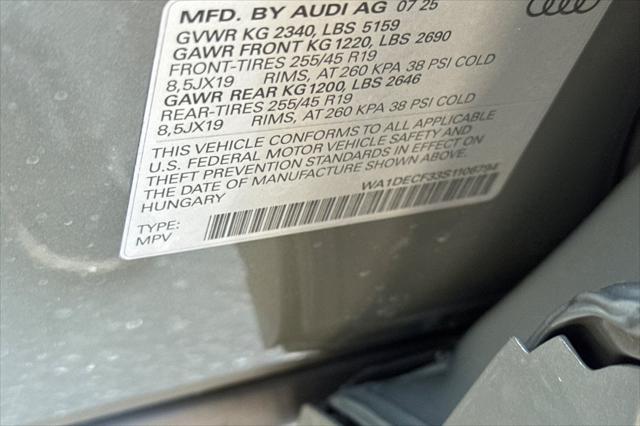 2025 Audi Q3 Premium 45 TFSI S line quattro Tiptronic