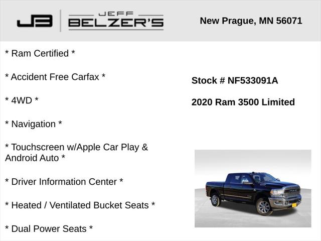 2020 RAM 3500 Limited Mega Cab 4x4 64 Box 2020 RAM 3500 Limited Mega Cab 4x4 64 Box