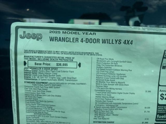 2025 Jeep Wrangler 4-Door Willys 4x4