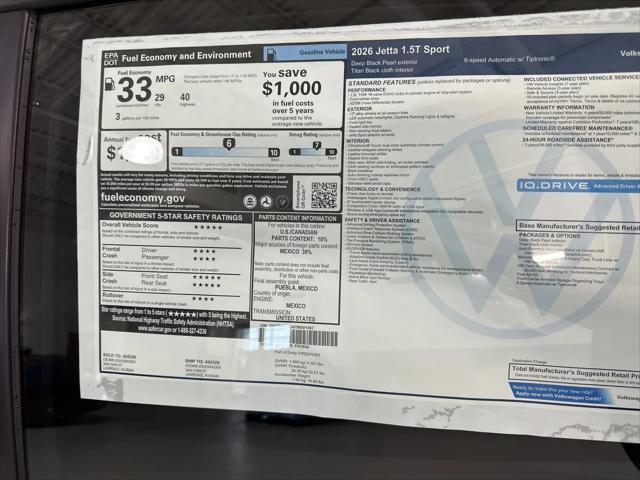 2026 Volkswagen Jetta Sport