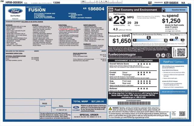 2019 Ford Fusion Titanium