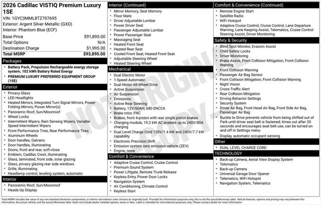 2026 Cadillac iQ Premium Luxury