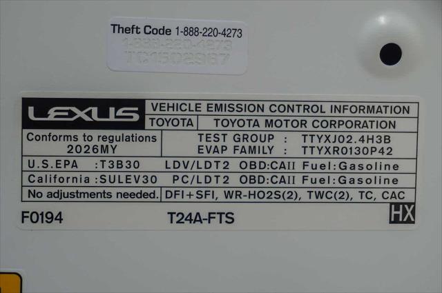 2026 Lexus NX NX 350