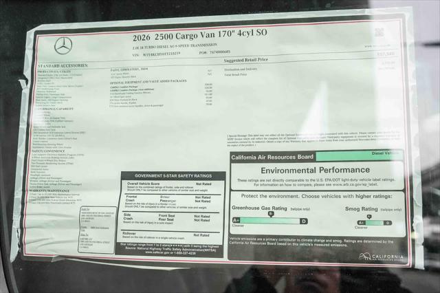 2026 Mercedes-Benz Sprinter Cargo Van High Roof 4-Cyl Diesel