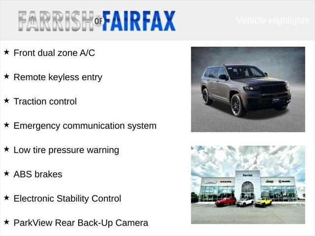 2025 Jeep Grand Cherokee L GRAND CHEROKEE L ALTITUDE X 4X4 2025 Jeep Grand Cherokee L GRAND CHEROKEE L ALTITUDE X 4X4