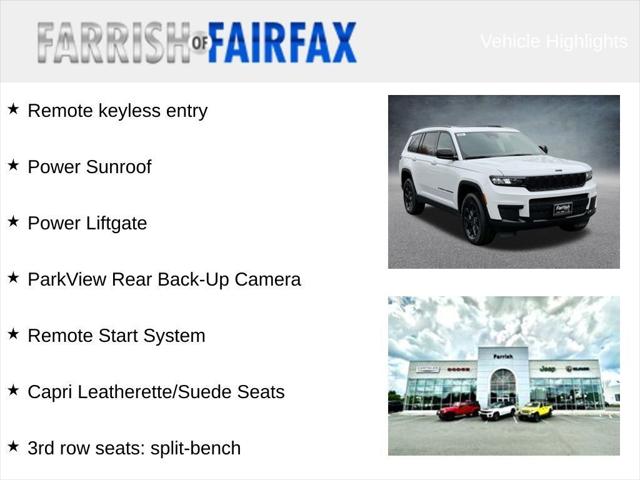 2025 Jeep Grand Cherokee GRAND CHEROKEE L ALTITUDE X 4X4 2025 Jeep Grand Cherokee GRAND CHEROKEE L ALTITUDE X 4X4