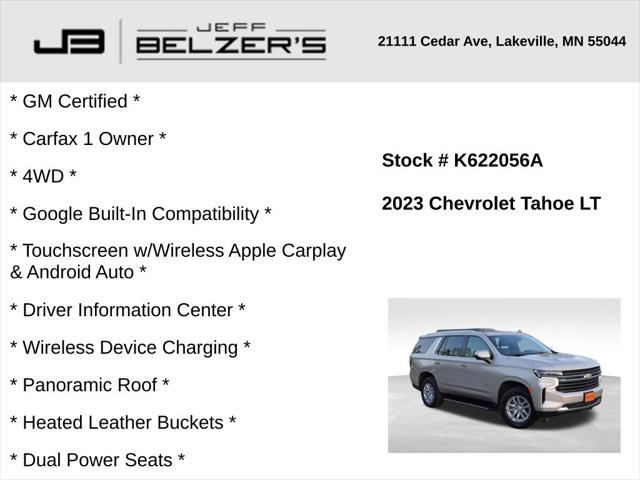 2023 Chevrolet Tahoe 4WD LT 2023 Chevrolet Tahoe 4WD LT