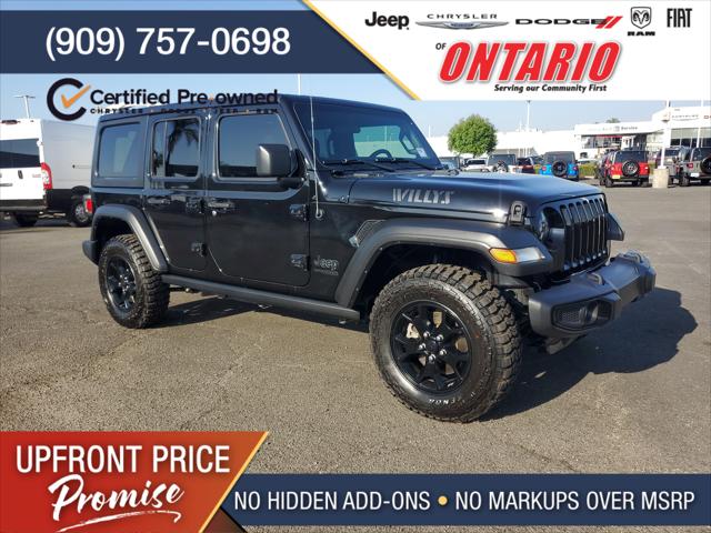 2021 Jeep Wrangler Unlimited Willys 4x4 2021 Jeep Wrangler Unlimited Willys 4x4
