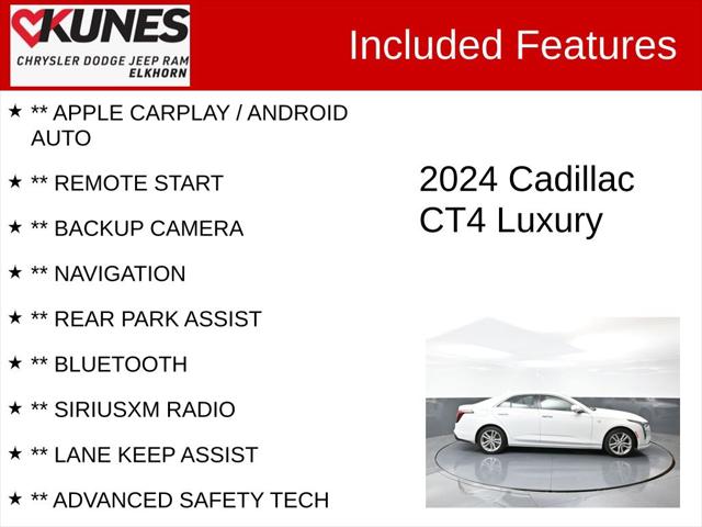 2024 Cadillac CT4 Luxury