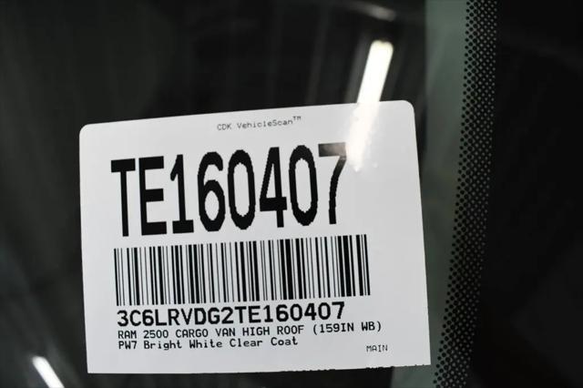 2026 Ram ProMaster 2500 Cargo Van Tradesman High Roof 159" WB w/Pass Seat