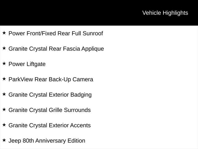 2021 Jeep Cherokee 80th Anniversary 4X4