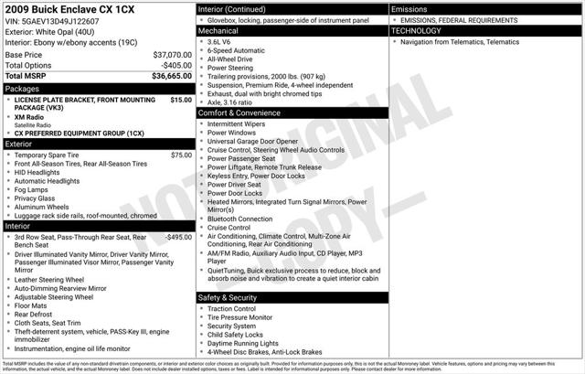 2009 Buick Enclave CX