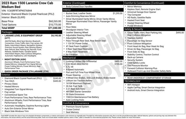 2023 RAM 1500 Laramie Crew Cab 4x4 64 Box
