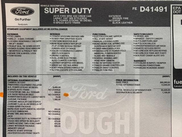 2015 Ford F-350 LARIAT