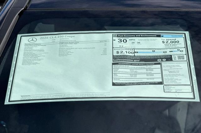 2026 Mercedes-Benz CLA 250 Unknown
