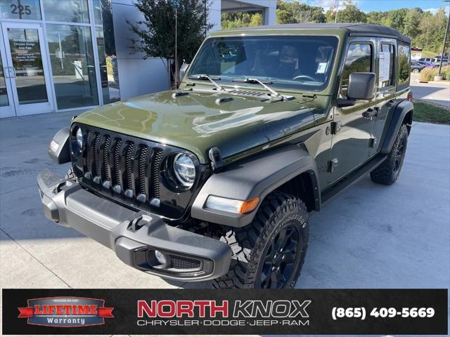 2022 Jeep Wrangler Unlimited Willys 4x4 2022 Jeep Wrangler Unlimited Willys 4x4