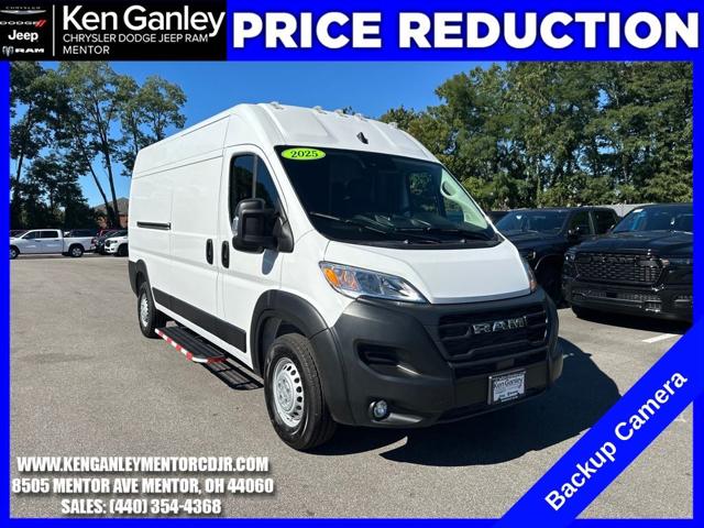 2025 RAM ProMaster 2500 Cargo Van Tradesman High Roof 159 WB w/Pass Seat