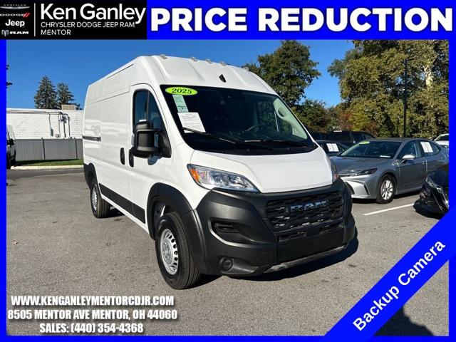 2025 RAM ProMaster 2500 Cargo Van Tradesman High Roof 136 WB w/Pass Seat
