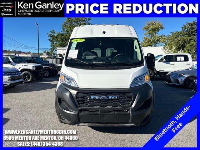 2025 RAM ProMaster 2500 Cargo Van Tradesman High Roof 136 WB w/Pass Seat