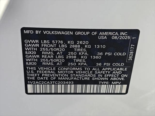 2026 Volkswagen Atlas Cross Sport SEL R-Line Black