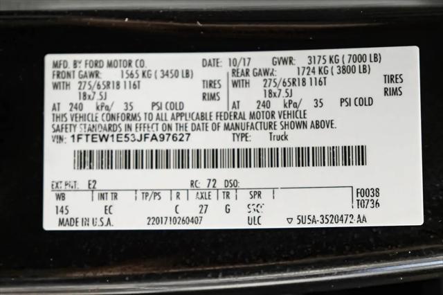 2018 Ford F-150 LARIAT