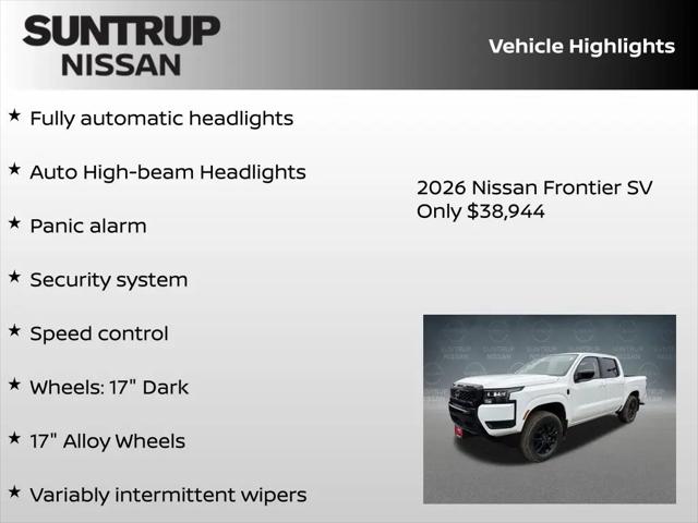2026 Nissan Frontier Crew Cab SV 4x4