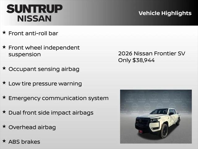 2026 Nissan Frontier Crew Cab SV 4x4