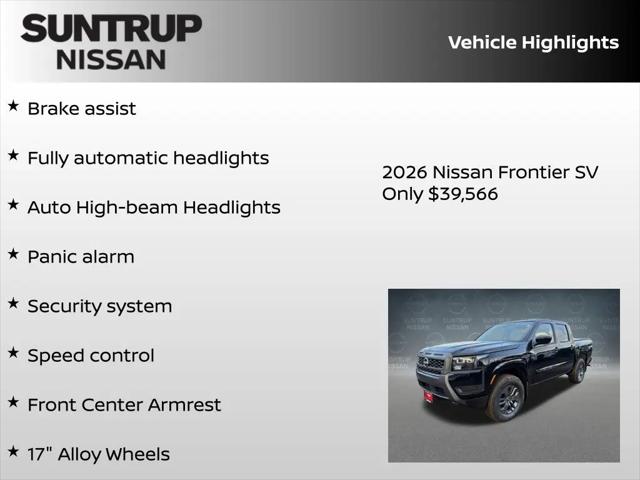 2026 Nissan Frontier Crew Cab SV 4x4