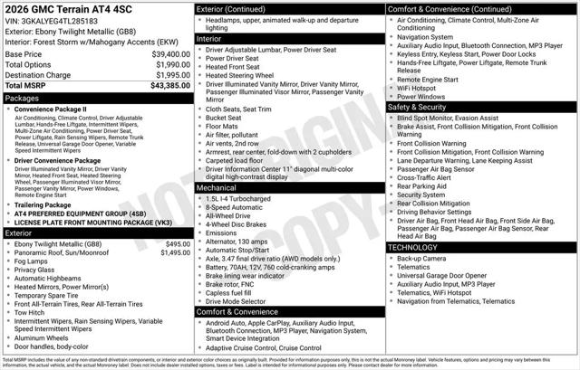 2026 GMC Terrain AWD AT4