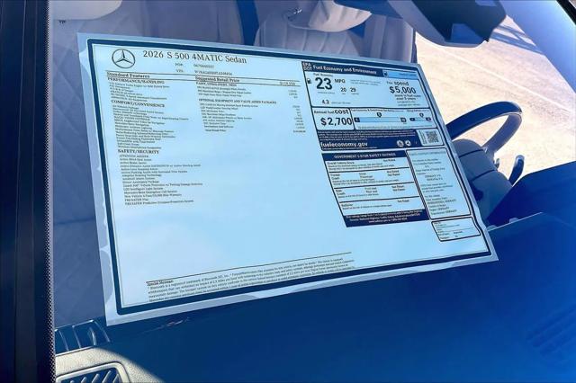 2026 Mercedes-Benz 500 4MATIC