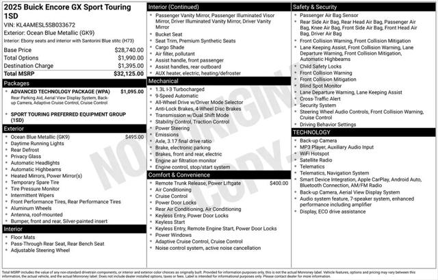 2025 Buick Encore GX Sport Touring AWD