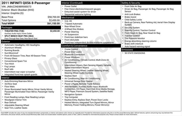 2011 INFINITI QX56 Base