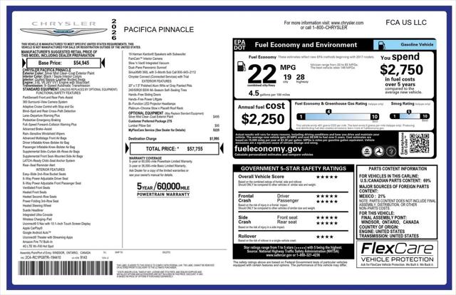 2026 Chrysler Pacifica Pinnacle