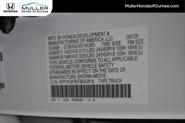 2026 Honda Ridgeline RTL