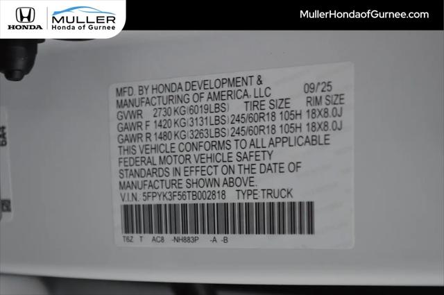 2026 Honda Ridgeline RTL