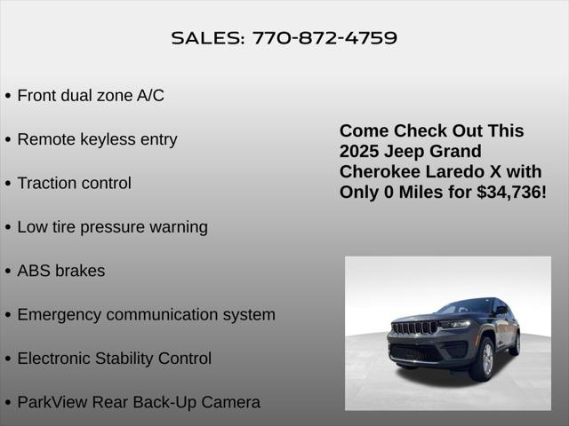 2025 Jeep Grand Cherokee Laredo X 4x4