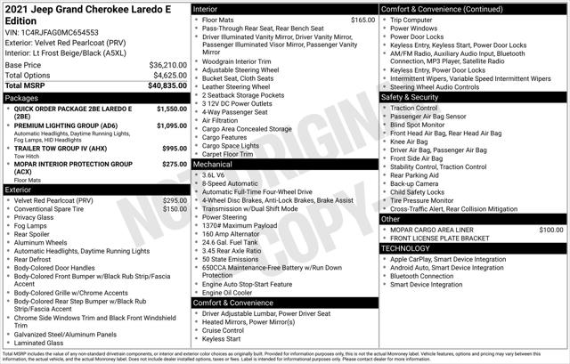 2021 Jeep Grand Cherokee Laredo E 4x4