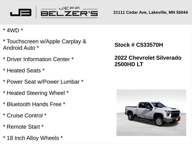 2022 Chevrolet Silverado 2500HD 4WD Crew Cab Standard Bed LT 2022 Chevrolet Silverado 2500HD 4WD Crew Cab Standard Bed LT