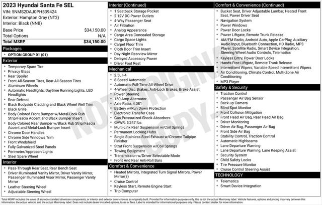 2023 Hyundai Santa Fe SEL 2023 Hyundai Santa Fe SEL