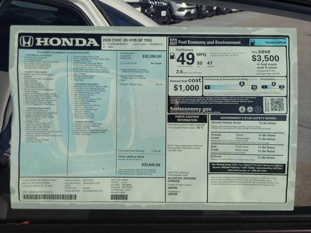 2026 Honda Civic Sport