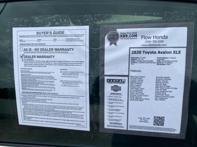 2020 Toyota Avalon XLE