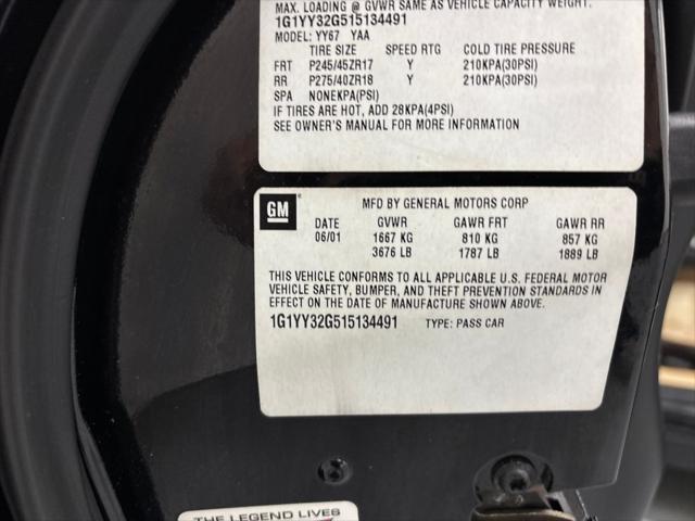2001 Chevrolet Corvette Base