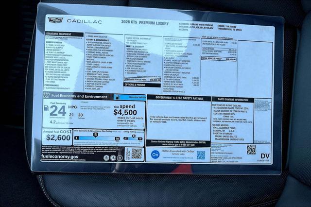 2026 Cadillac CT5 Premium Luxury RWD