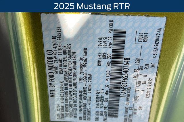 2025 Ford Mustang GT Premium Fastback