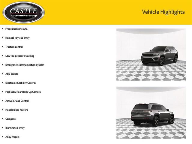 2025 Jeep Grand Cherokee GRAND CHEROKEE ALTITUDE X 4X4 2025 Jeep Grand Cherokee GRAND CHEROKEE ALTITUDE X 4X4