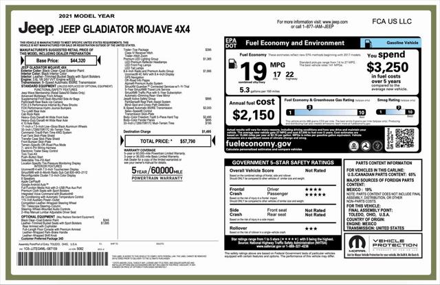 2021 Jeep Gladiator Mojave 4X4