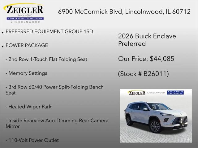 2026 Buick Enclave Preferred FWD